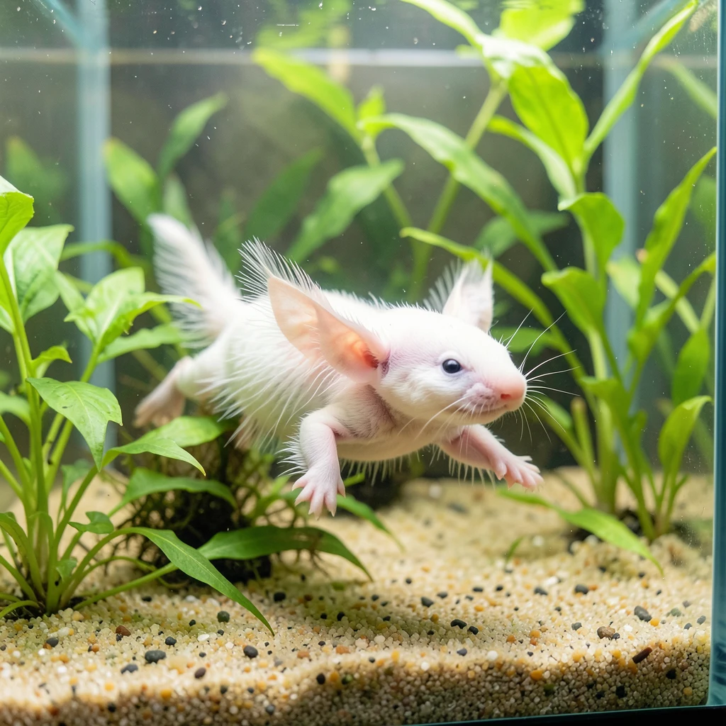 Jak chovat axolotla doma a pečovat o něj - ilustrační foto