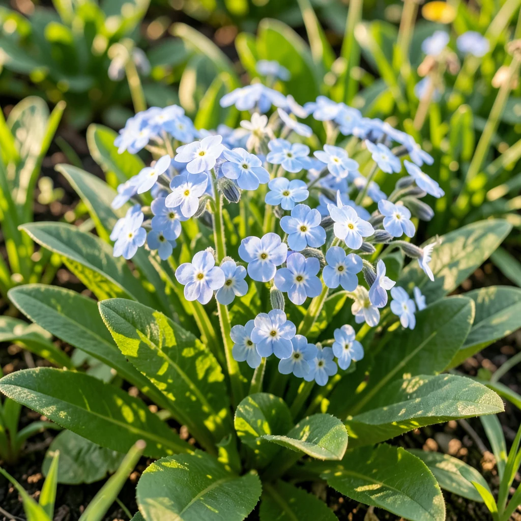 Jak pěstovat pomněnku myosotis v zahradě - ilustrační foto