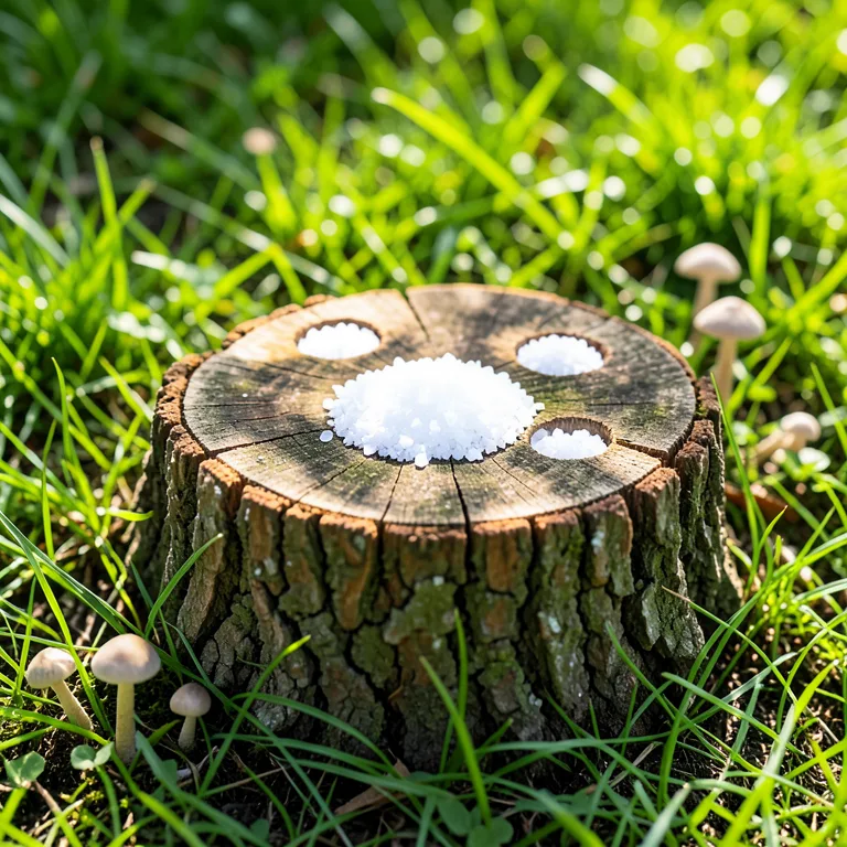 Jak se zbavit pařezu pomocí soli nebo hub - ilustrační foto