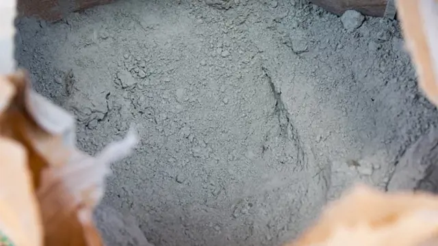 Cement powder in bag