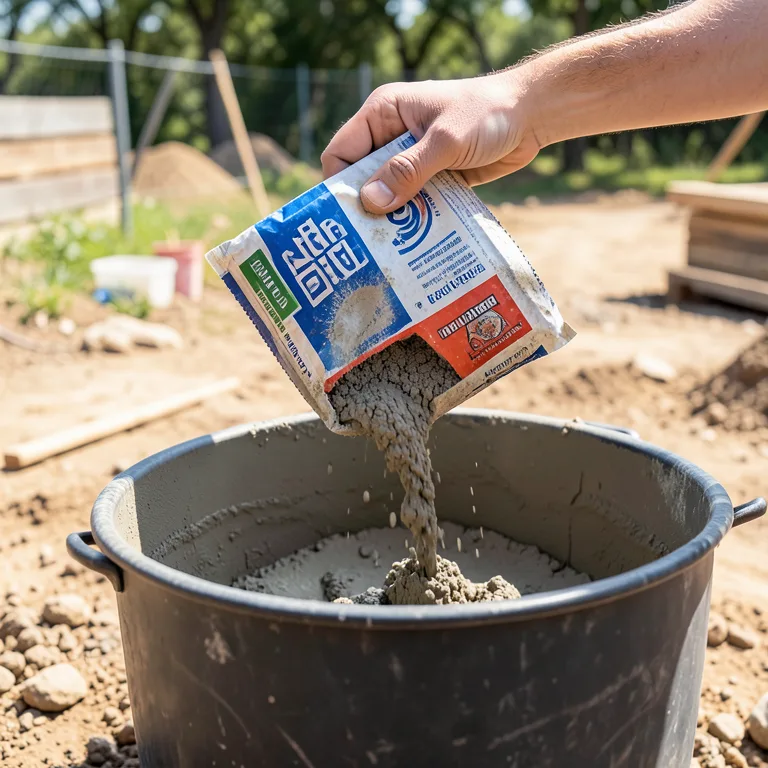 Jak používat beton v samorozpustitelném pytli - ilustrační foto