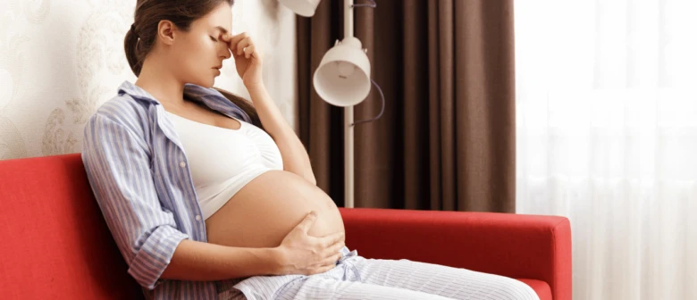 Pregnant woman with headache