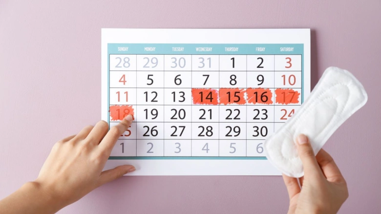 Calendar and sanitary pad