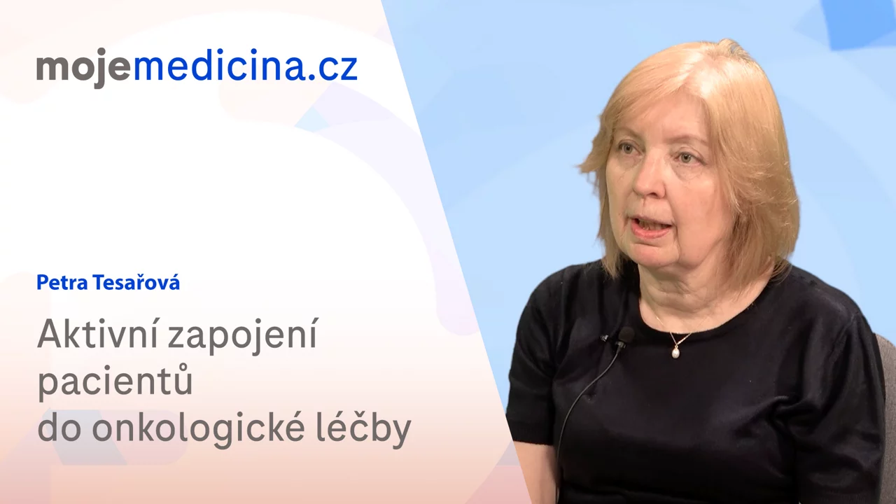 Žena Petra Tesařová mluví o zapojení pacientů do onkologické léčby.
