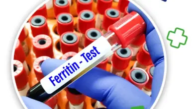 Krevní vzorek pro test ferritinu u diagnostiky anémie.